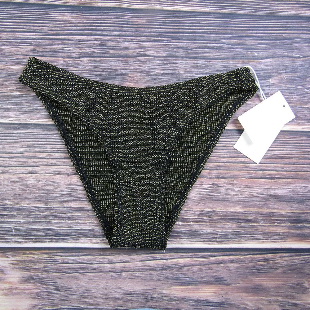 Good American NEW XXS/XS Size 00/0 Black Always Fits Sculpt Bikini Bottom